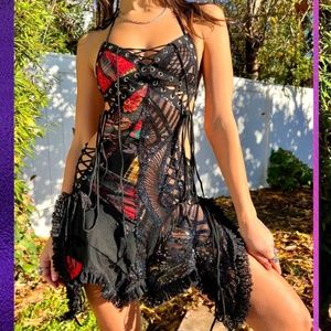 OOAK Discolux Scorpio Moon Fae Dress XS